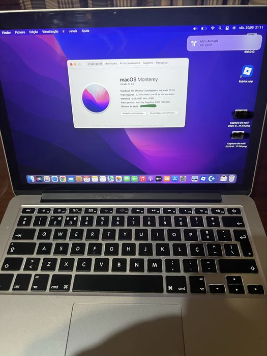 Macbook Pro (Retina 13”, inicio de 2015)