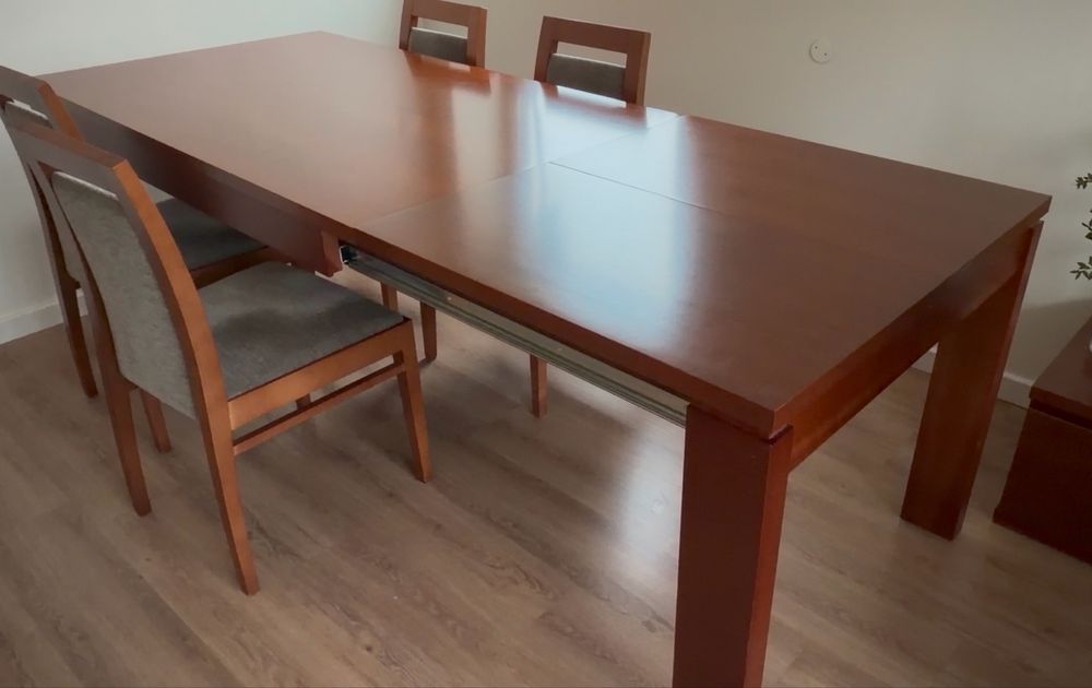 Mesa de madeira 90cm x 150cm (ate 230cm)