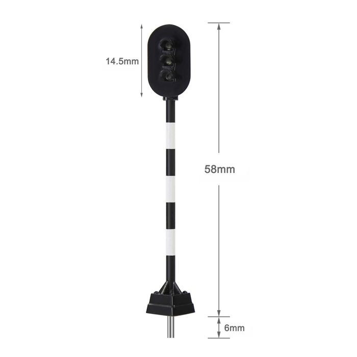 Semafor trójkomorowy metalowy 58 mm LED 3V Elbląg • OLX.pl