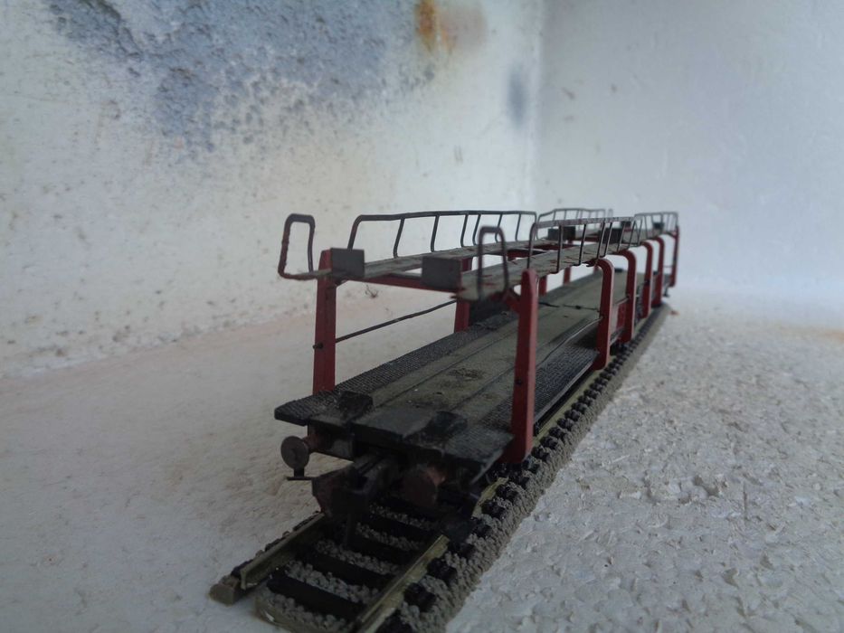 1:87 Fleischmann Vagão porta carros articulado comboio da DB
