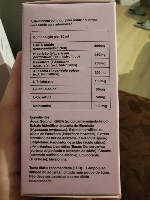 Suplemento alimentar Hawa depresin, ampolas