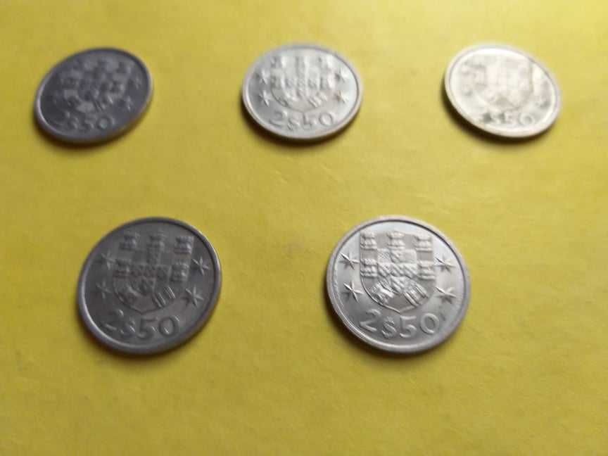 Dois escudos e cinquenta centavos (2$50) Cupro-Níquel 1982