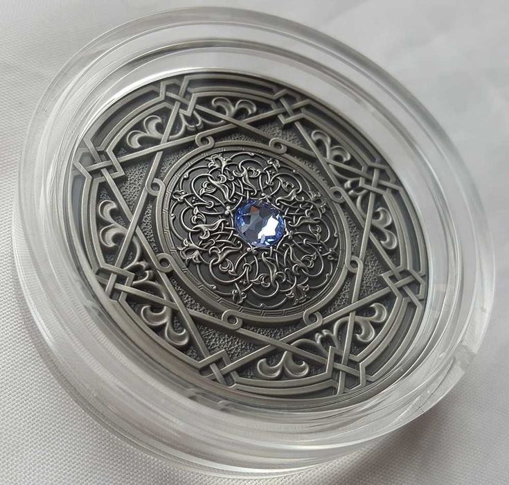 3 Oz. / тираж 500 шт. / MORESQUE Mandala Art  / Серебро Монета Мандала