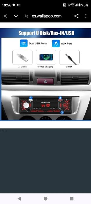 Radio-odtwarzacz MP3 z portem USB/SD do samochodu