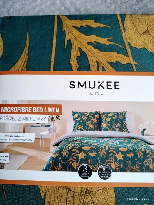 Smukee -nowy komplet pościeli 160x200 cm