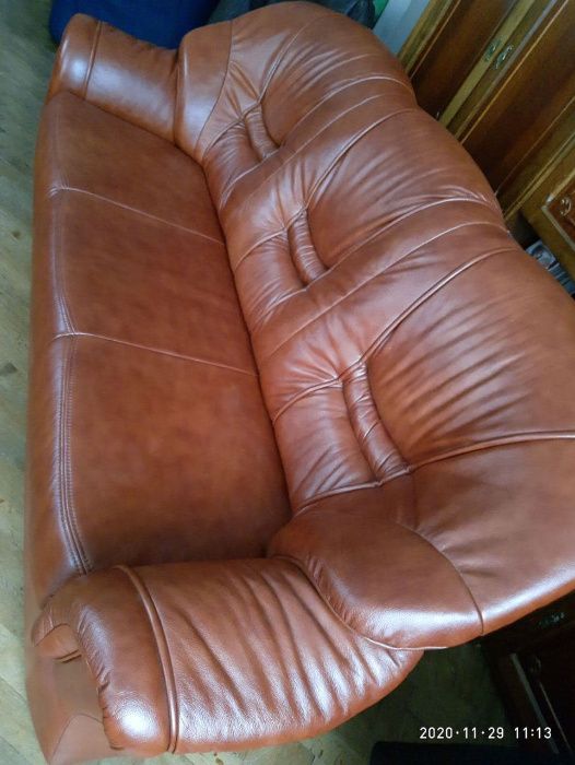 Диван шкіряний розкладний Касабланка