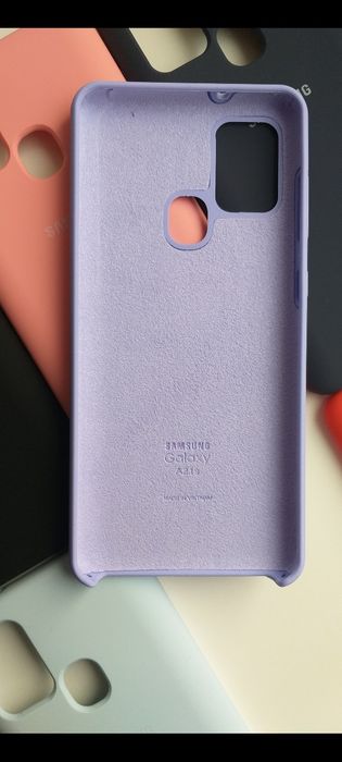 Чехол силиконовый SAMSUNG A21S. Soft-touhc покрытие с микрофиброй