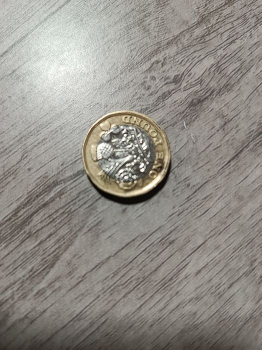 Moeda 1 libra em prata