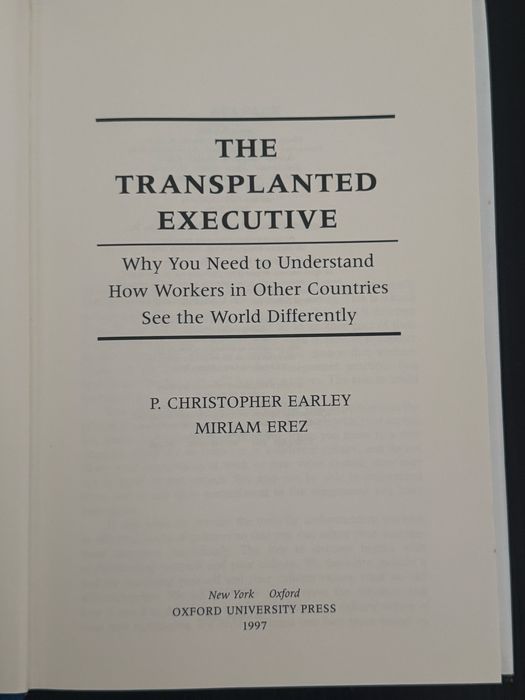 Livro The Transplanted Executive