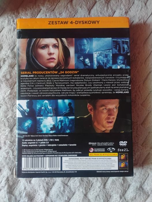 Homeland sezon 1-3 DVD