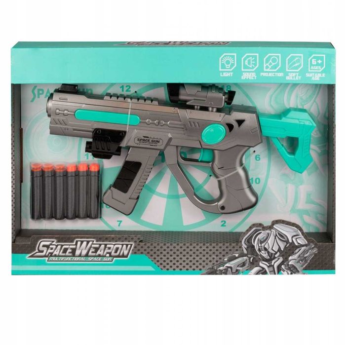 Pistolet zabawka na strzałki piankowe NOWY !!!