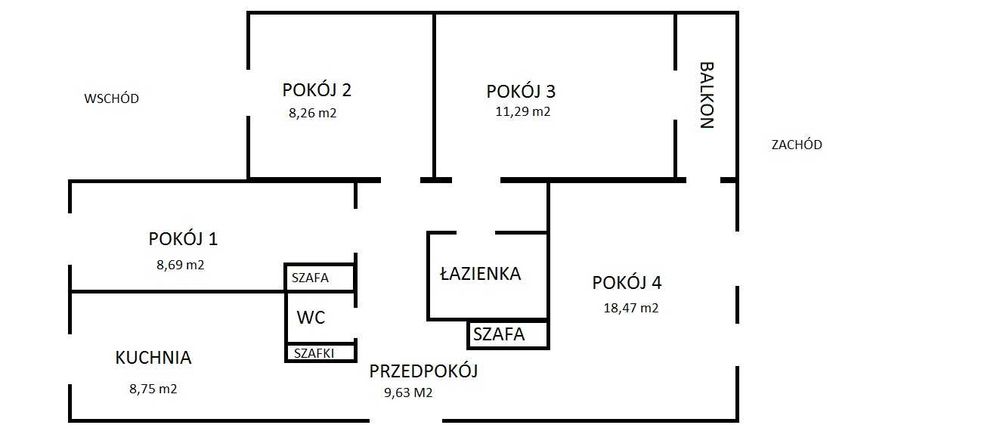 Mieszkanie 4-pokojowe ul. Fantastyczna