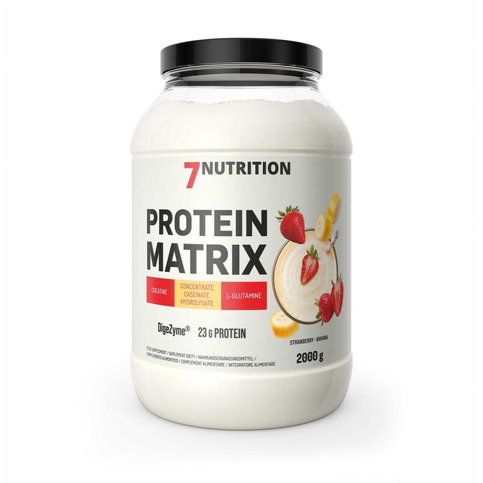 7Nutrition Protein Matrix 2kg Miks Białkowy Białko WPC Banan-Truskawka