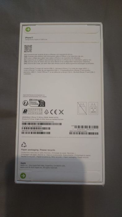 Iphone 17 256gb lacrado