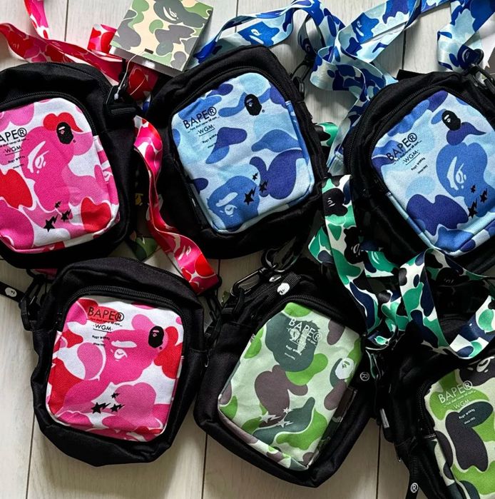 Сумка через плече Bape,3 кольори