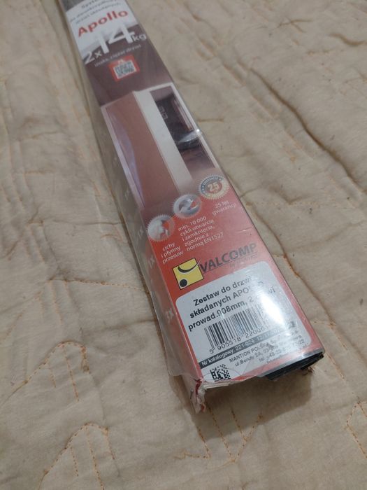 Apollo system do dwuskrzydłowych drzwi składanych  2x14kg