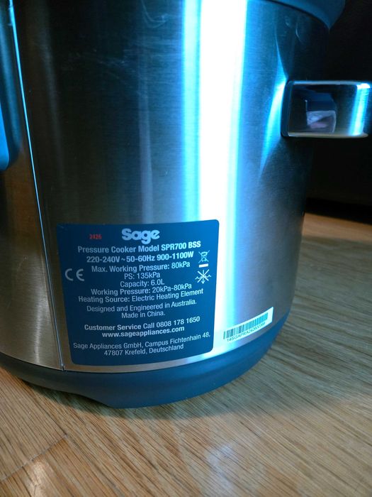 SAGE - Panela Pressão Elétrica "Multifunções"