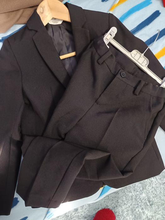 Fato (blazer+calça) preto 8/9 rapaz