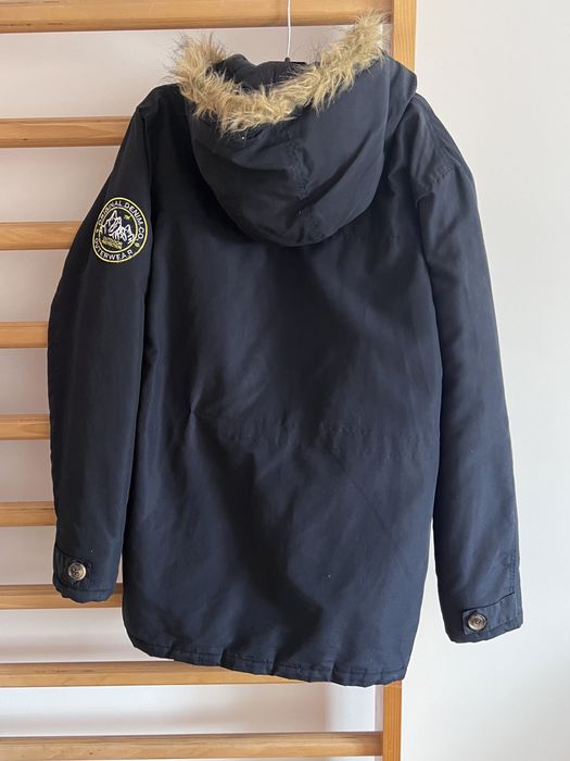 Granatowa parka kurtka zimowa cedarwood State M