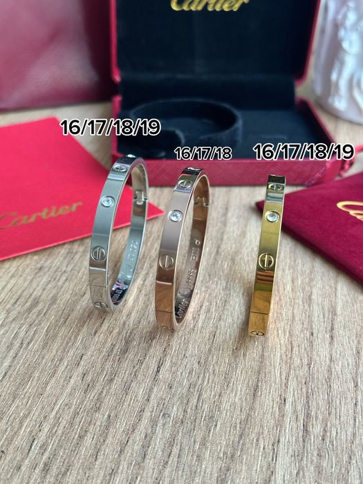Браслет в стилі Cartier love зі всіма лого па повним фірмовим пакуванням.