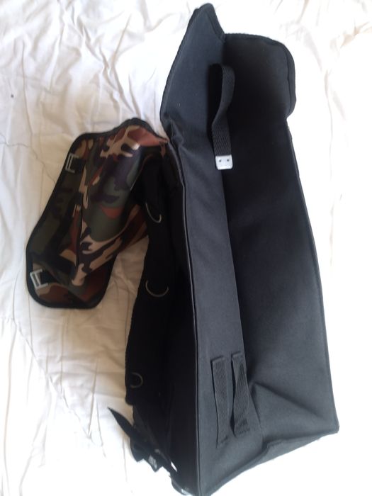 Plecak kostka czarny moro