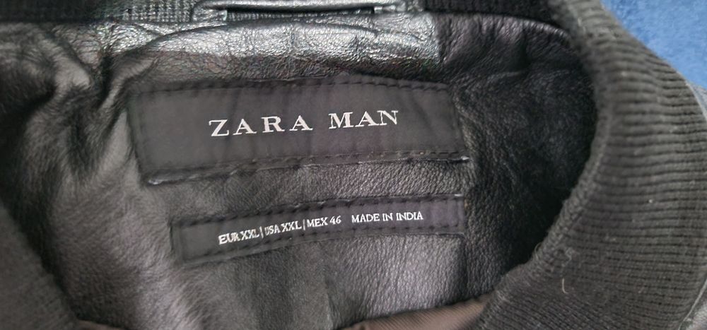 Casaco em pele genuína (ZARA MAN - XXL