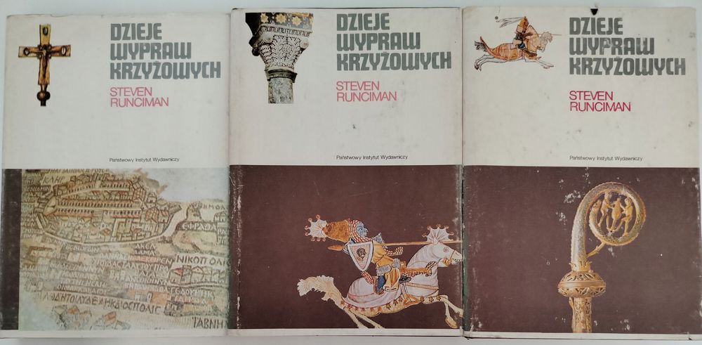 Dzieje wyprawa  KRZYŻOWYCH - komplet 3 tomy - RUNCIMAN