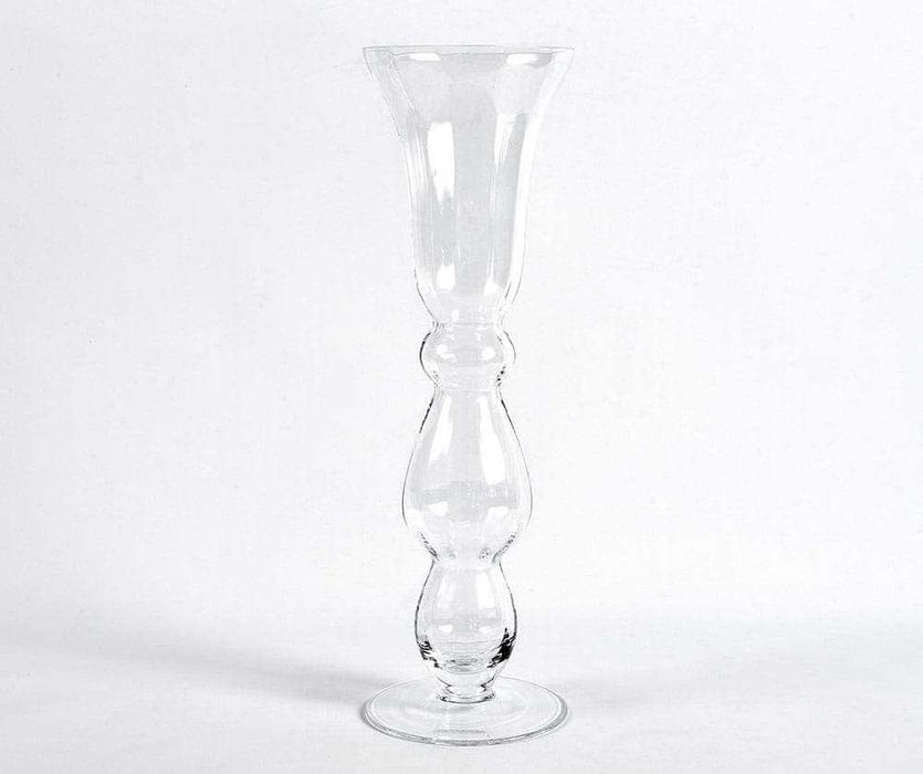 Wazon wysoki 55cm szkło bezbarwne