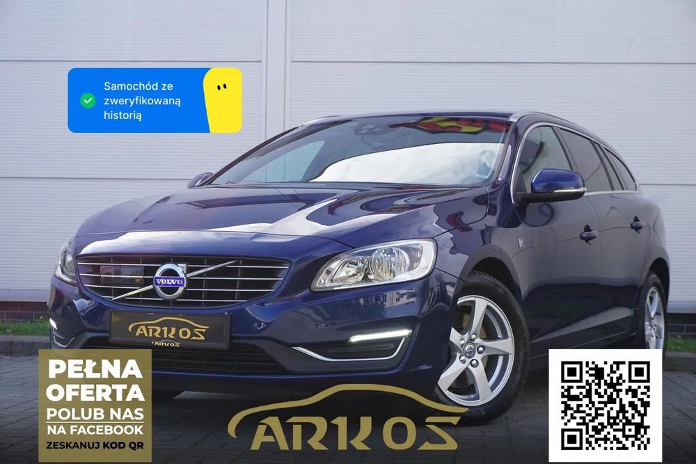 Volvo V60 2.0D 181KM Ocean Race 187Tys KM SKÓRA Kamera Ledy Navi ŚLICZNE ARKOS