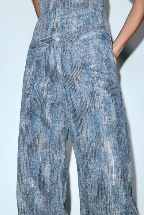 Dżinsy Pull&Bear z drobnymi cekinami. Nowe, wyprzedane, a 50 zł TANIEJ