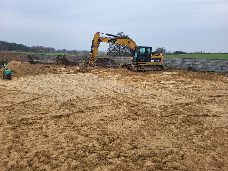 Piasek zasypka fundamentów żwir wymiana gruntu