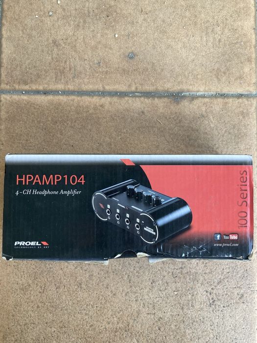 PROEL HPAMP104 | Amplificador para auscultadores de 4 canais