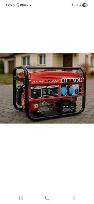 Генератор Kraft 4кВт электрогенератор купить  недорого
