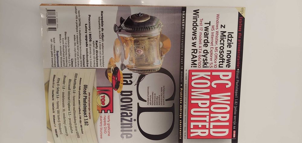 Czasopismo PC World Komputer 10/2000 z CD