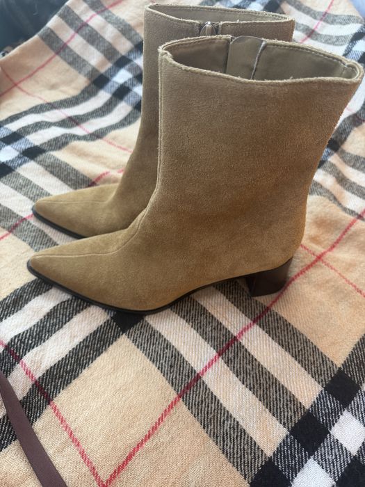 Чобітки zara замшеві, нові, 36 р.