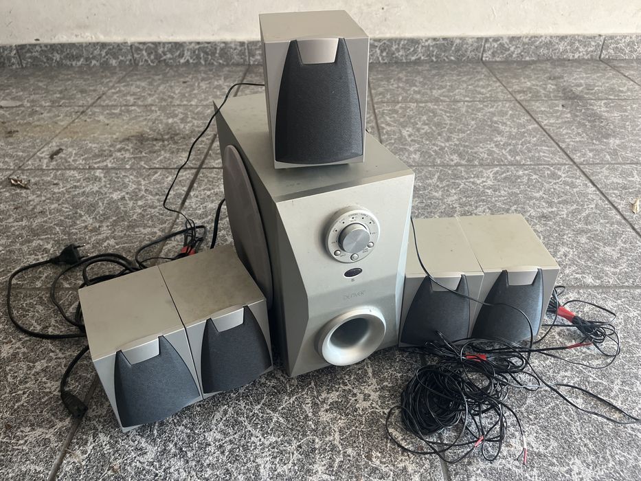 Leitor de DVD + Sistema de Som 5.1