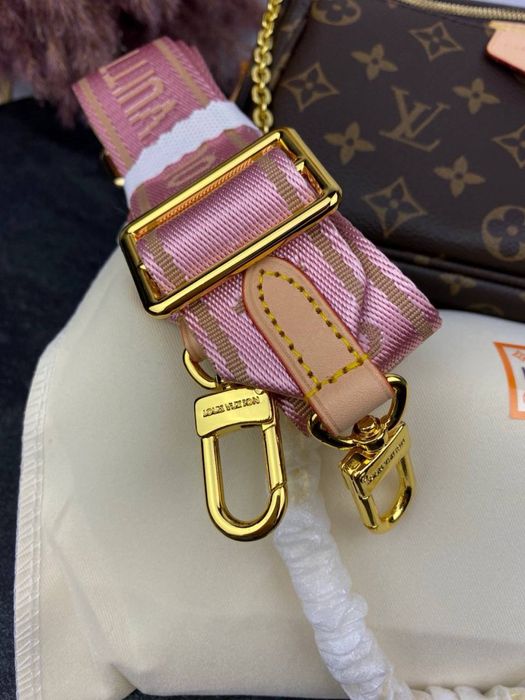 Torebka Louis Vuitton multi pochette pink pasek