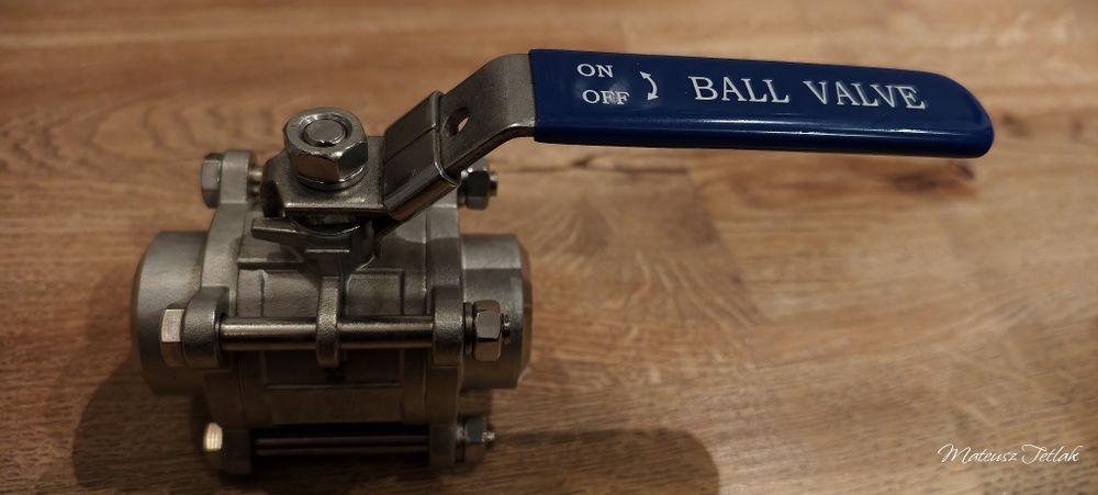 Zawór kulowy 1.1/4 cala nowy nierdzewny 304 16 szt !