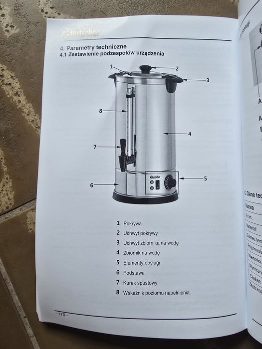 Nowy warnik do wody 8,5L