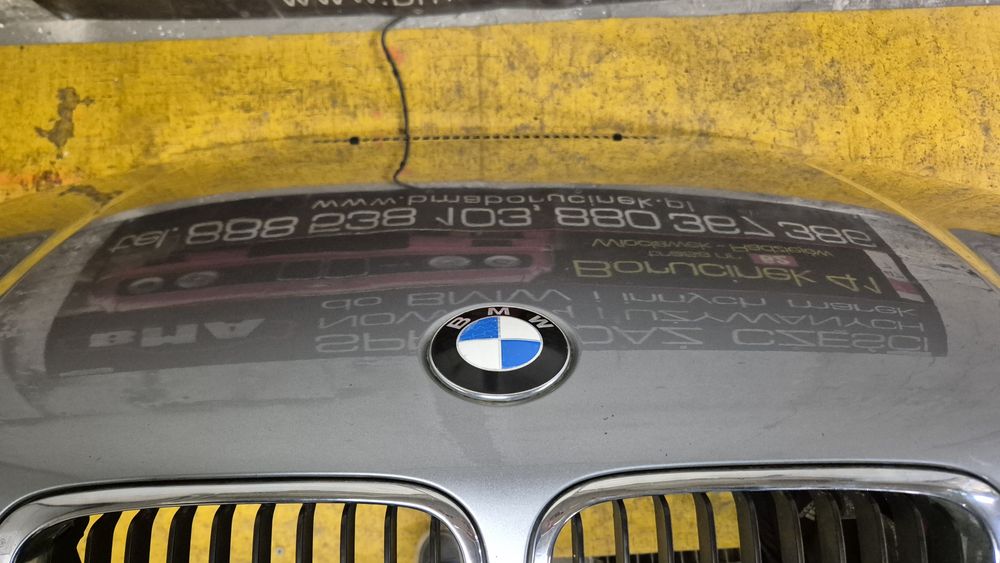 BMW E46 Compact Maska Pokrywka Silnika Silber Grau Metalic