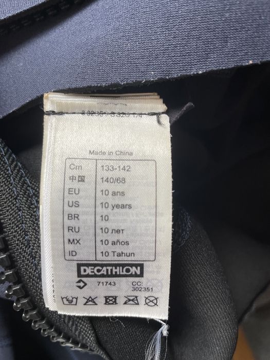 Fato de surf short Tribord criança 10 anos