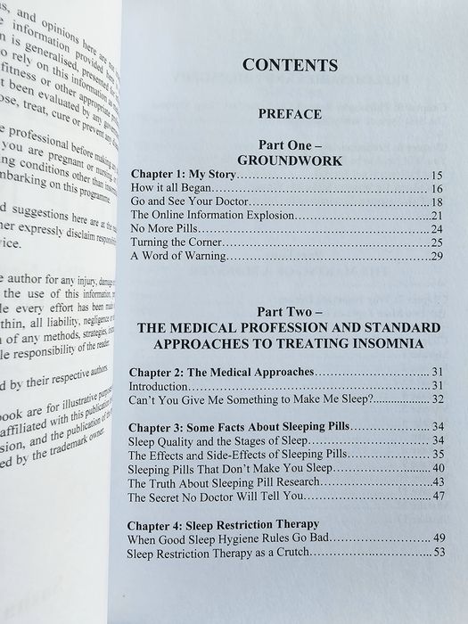 Livro "The Effortless Sleep Method"