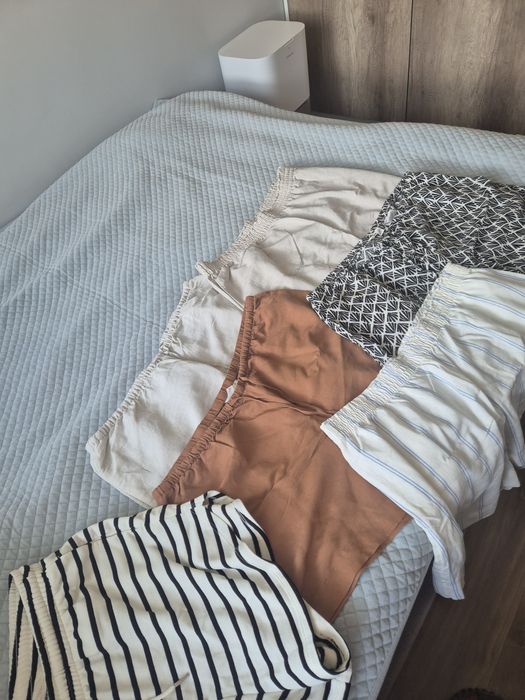 Spodenki krótkie len x 5 i dresowe x 1, h&m r. HL