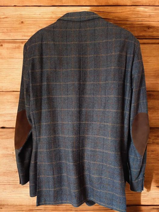 Scabal классический мужской кашемировый пиджак ручной работы.