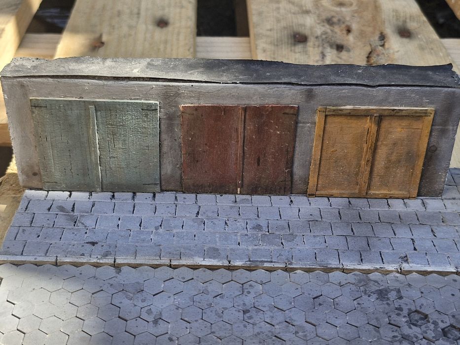 Podstawka pod modele garaże blokowisko 1:43 diorama PRL