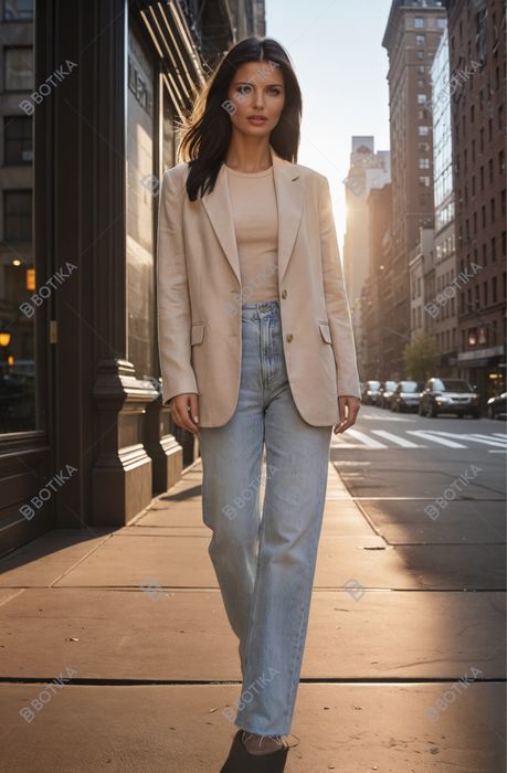 Прямые джинсы голубые высокая талия zara hm