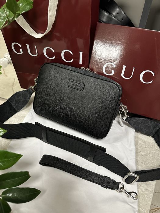 Сумка Gucci повний комплект бутика чоловіча  сумка через плече шкіра канва