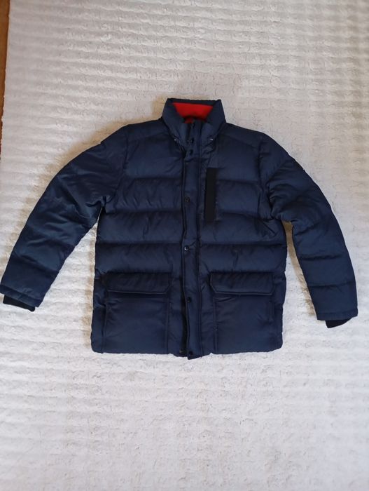 Kurtka Tommy Hilfiger puchowa ciepła rozmiar L/ XL Granatowa