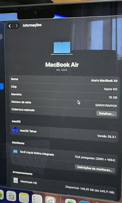 Macbook Air 13.6