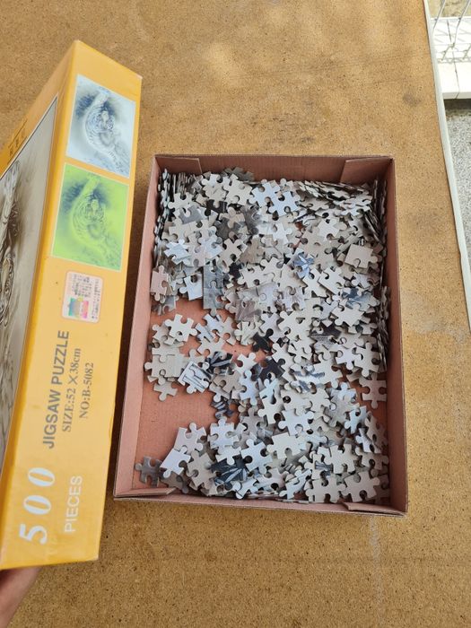 Puzzle White Tiger